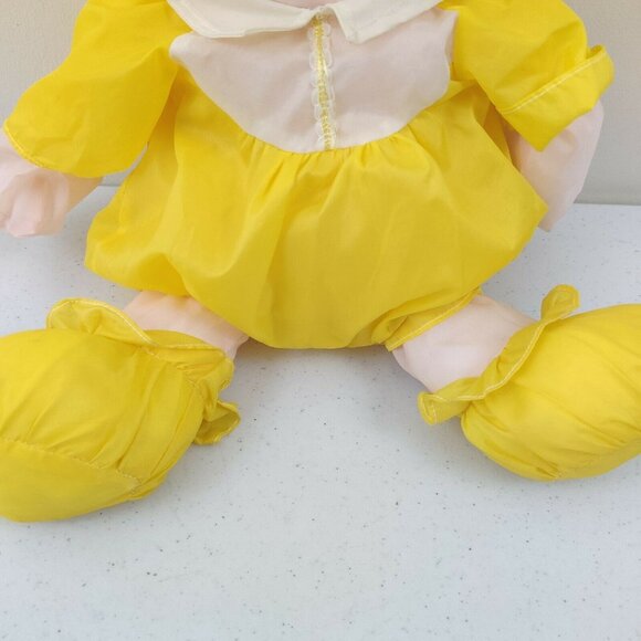 Vintage Happiness Aid Doll by Well Made Toys Yellow Outfit Parachute Nylon Toy - Picture 4 of 11